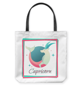 Capricorn Basketweave Tote Bag | Zodiac Series 3 - Beyond T-shirts